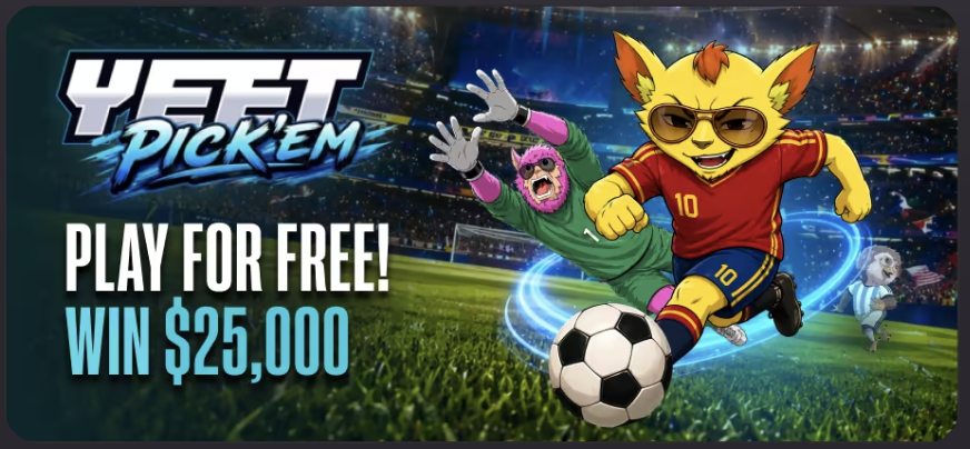 Yeet promo and trust banner badge